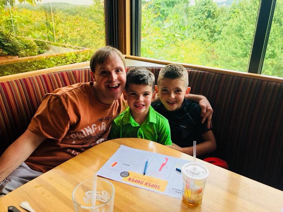 Breakfast with my nephews!