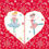 Thumbnail: Heart Quilt block, set of 3 sizes, pdf pattern with background options