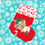 Thumbnail: Christmas Stocking FPP pattern, Mini Quilt block, 3 sizes
