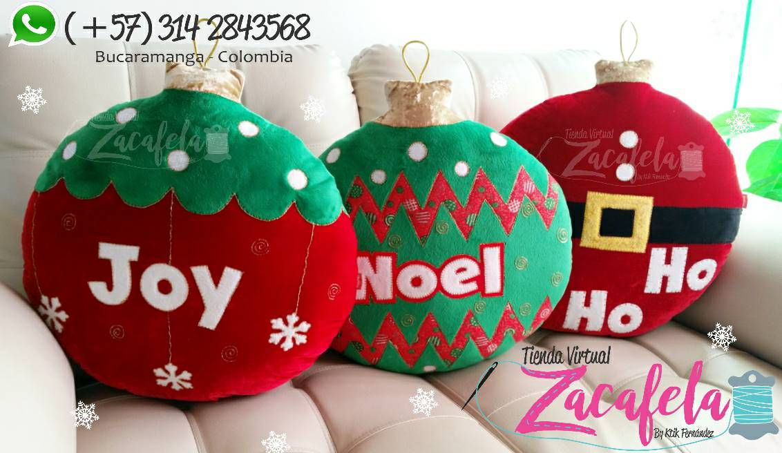 Cojines Esferas Navideñas (R)