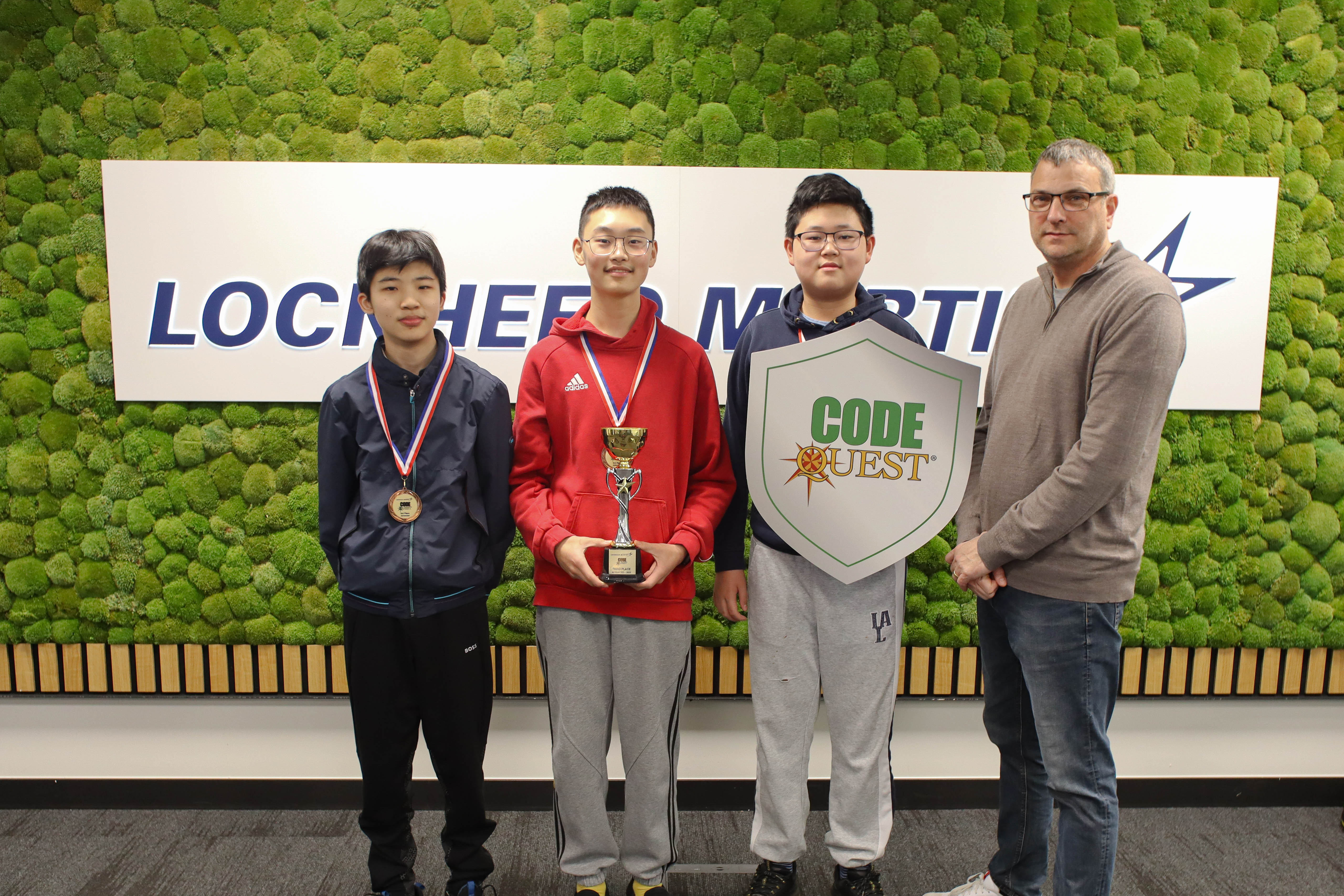 Third place Senior Group Lockheed Martin Code Quest trophy