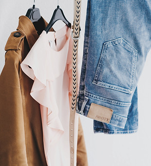 Clothes Hanging on a Rack