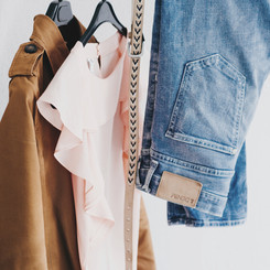 Clothes Ganging on a Rack