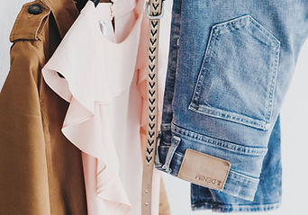 Clothes Hanging on a Rack