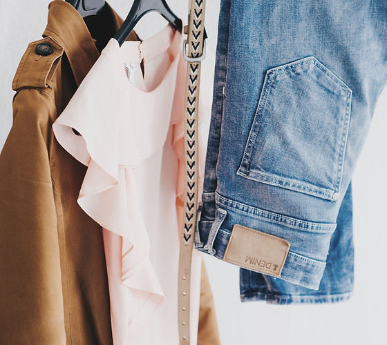 Clothes Ganging on a Rack