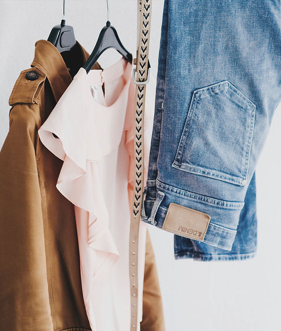 Clothes Ganging on a Rack