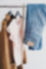 Clothes Hanging on a Rack