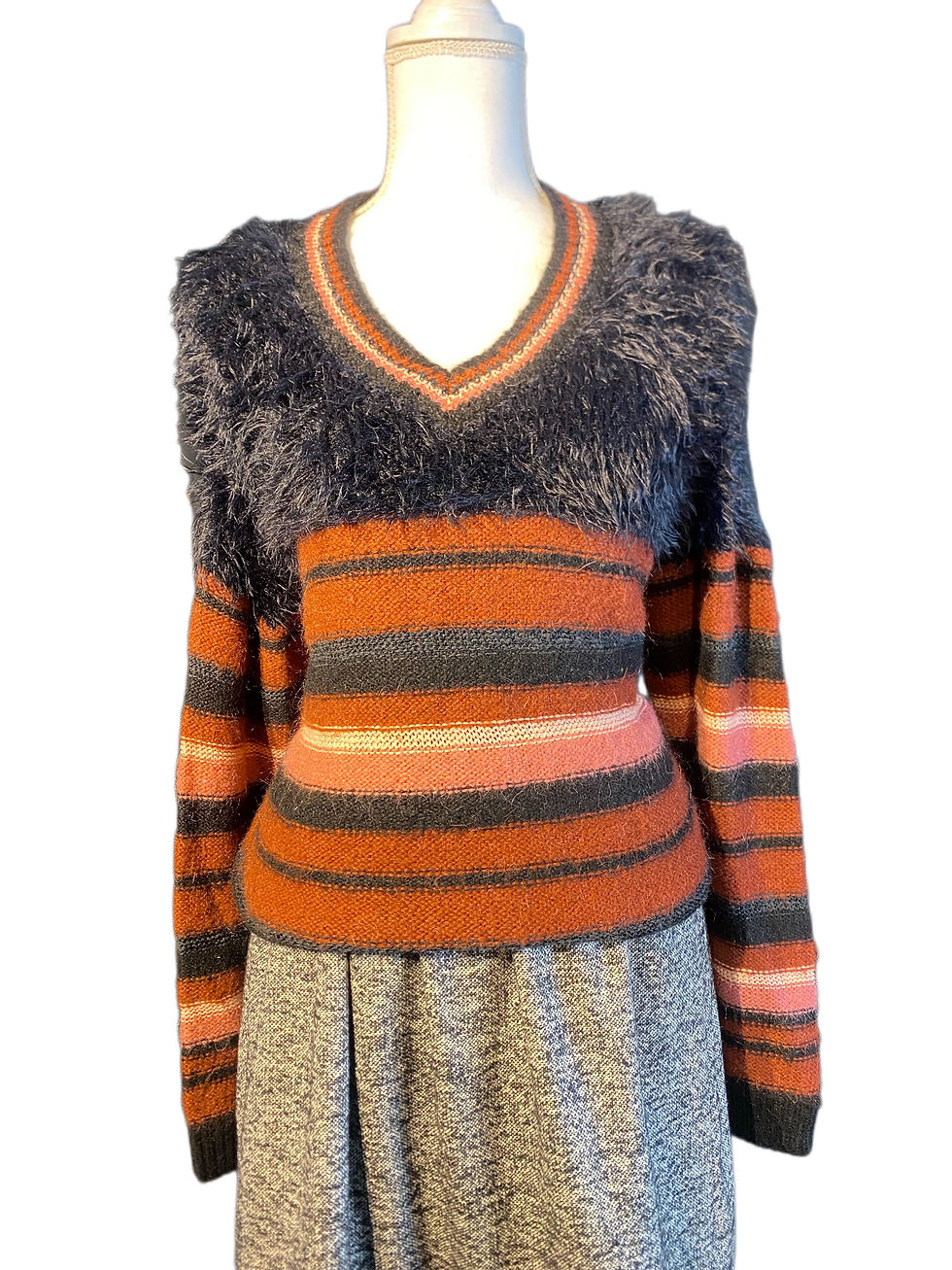 Miniature : Pull femme rayé Silvian Heach taille L – maille chaude automne hiver, style chic