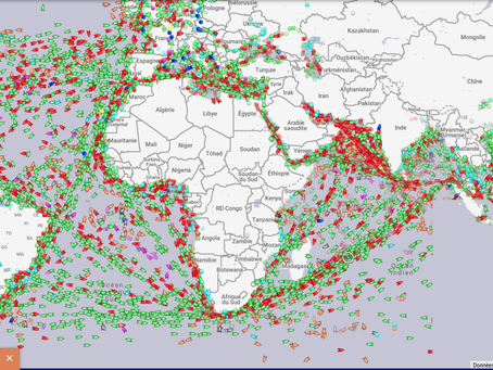 Marinetraffic et le tanker échoué dans le canal de Suez (de l'art de la contemplation confinée)