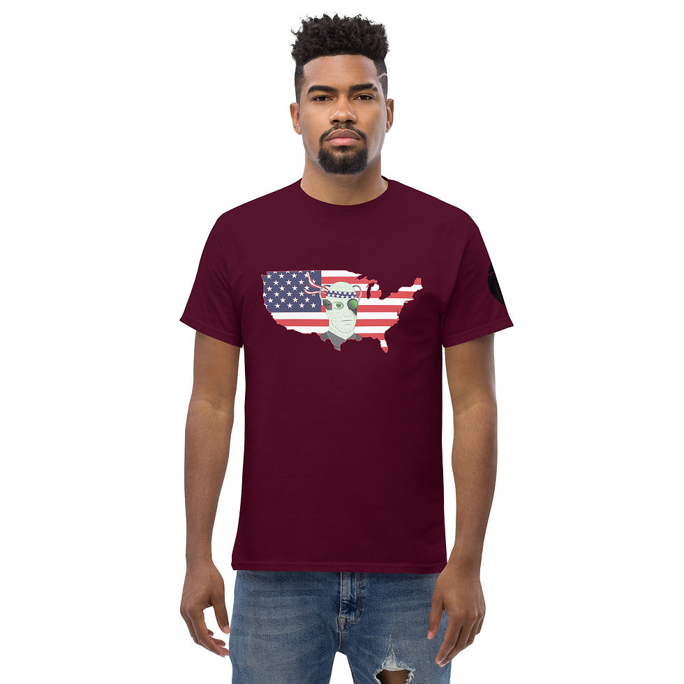 Thumbnail: Borg Tees, USA, patriotic, parody, Star Trek, rebus