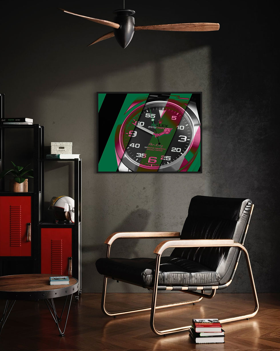 Miniatura: Plakat Fotografia i Zegarki | Rolex Explorer Abstract