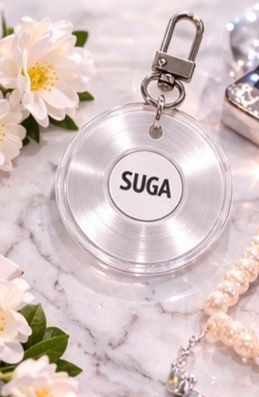 Suga vinyl keychain merchandise by BTS ARIRANG