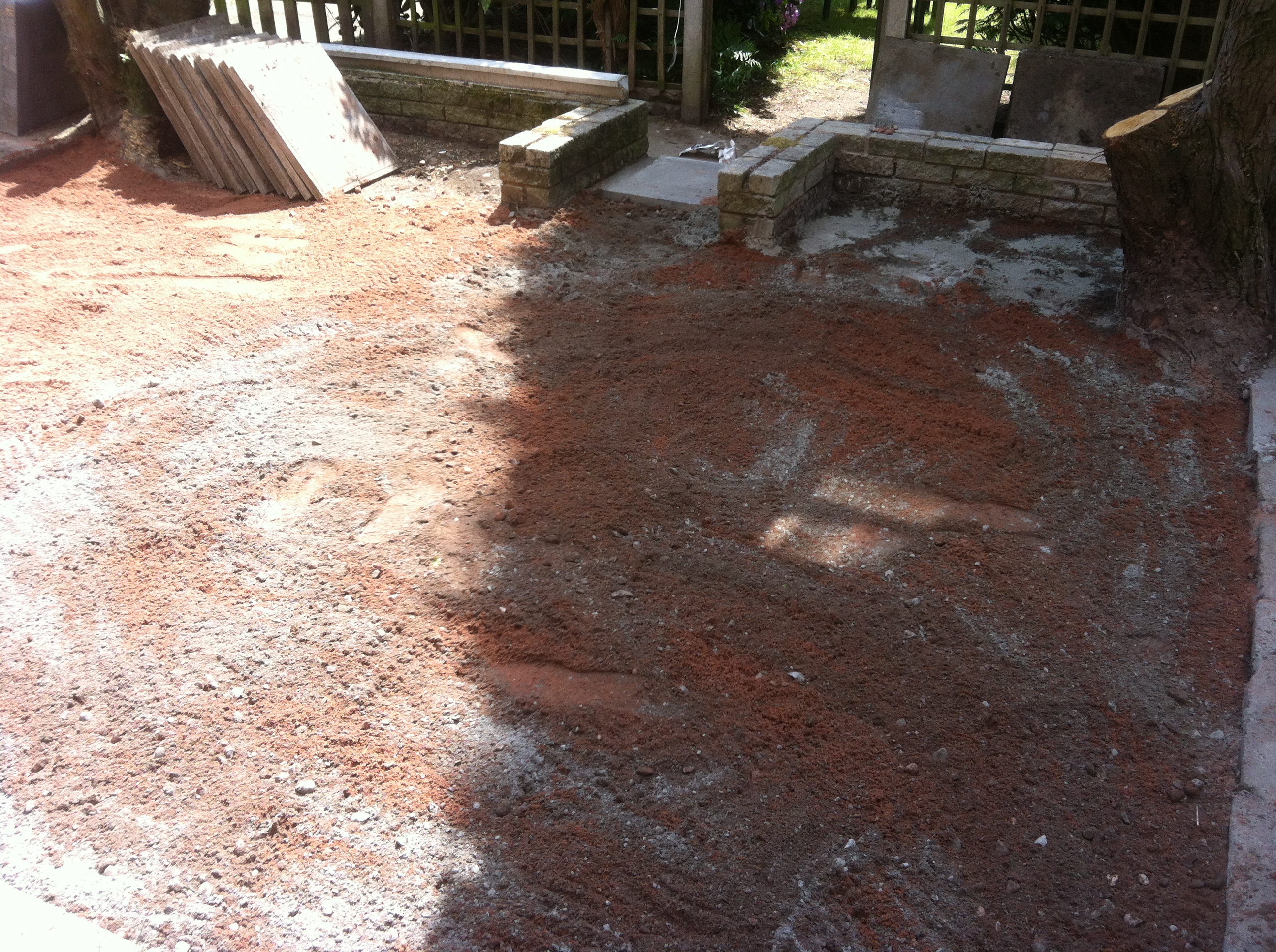 Picture of slab foundations
