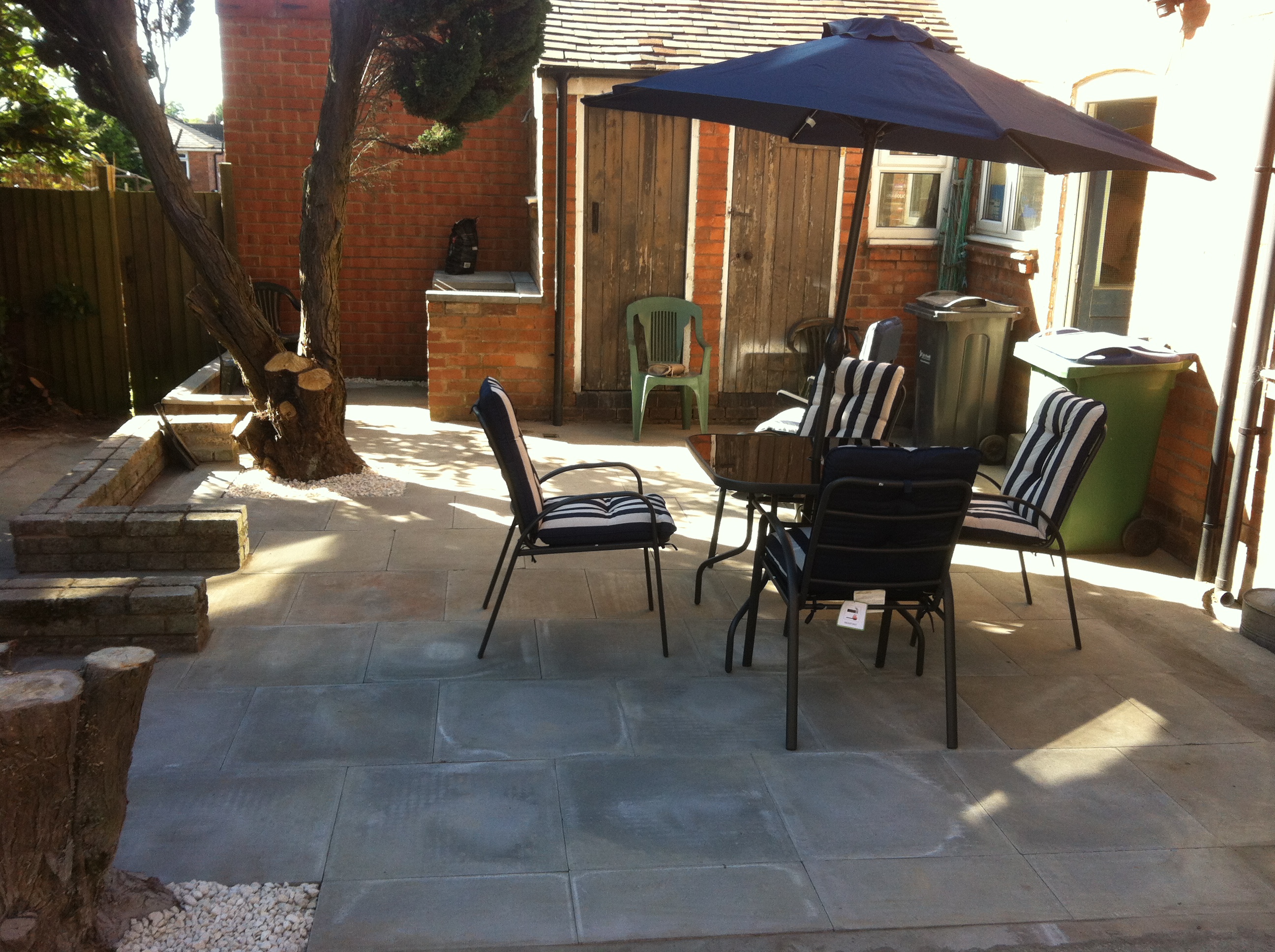 A clean and moss free patio