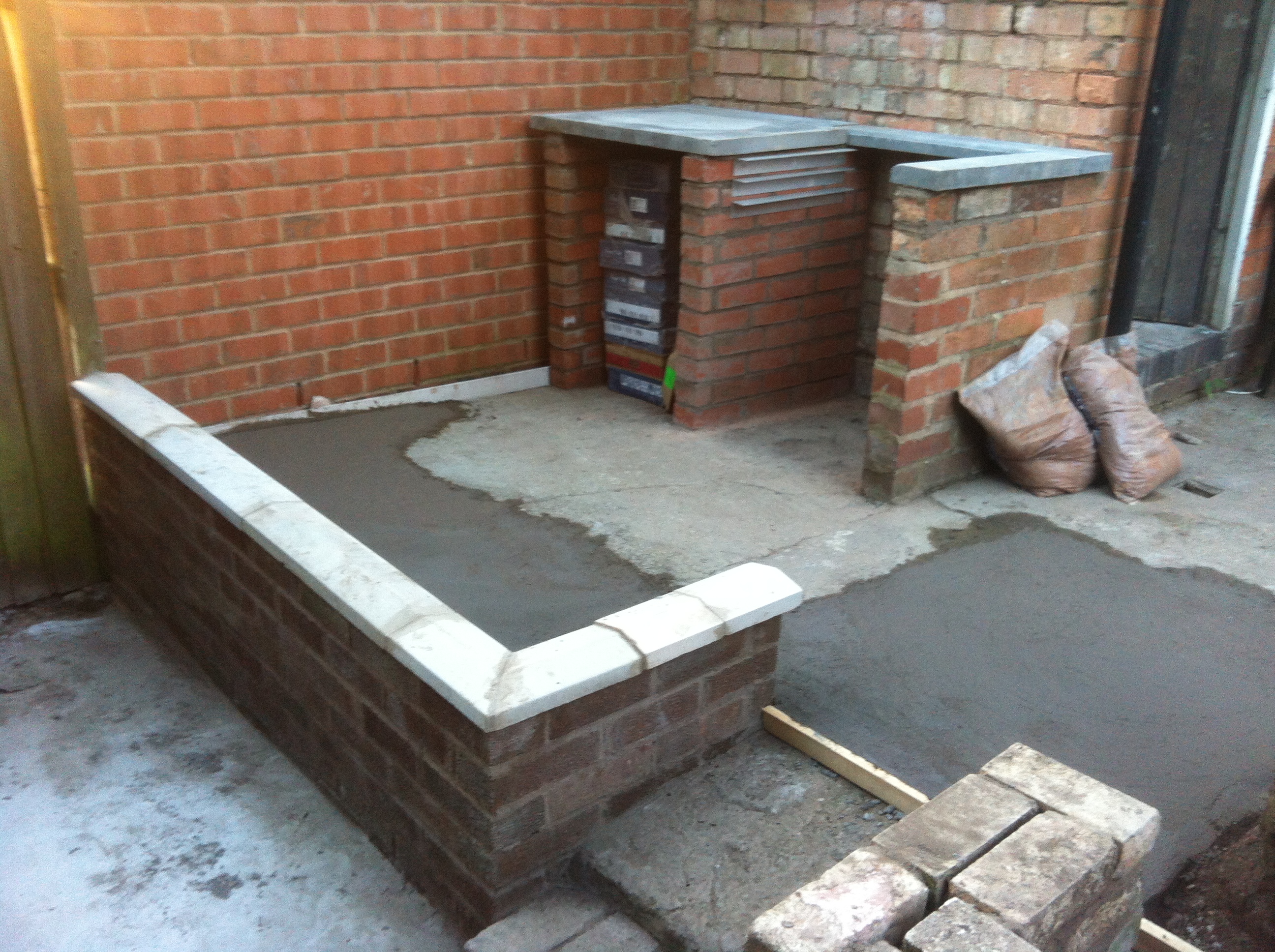 Garden building work finished