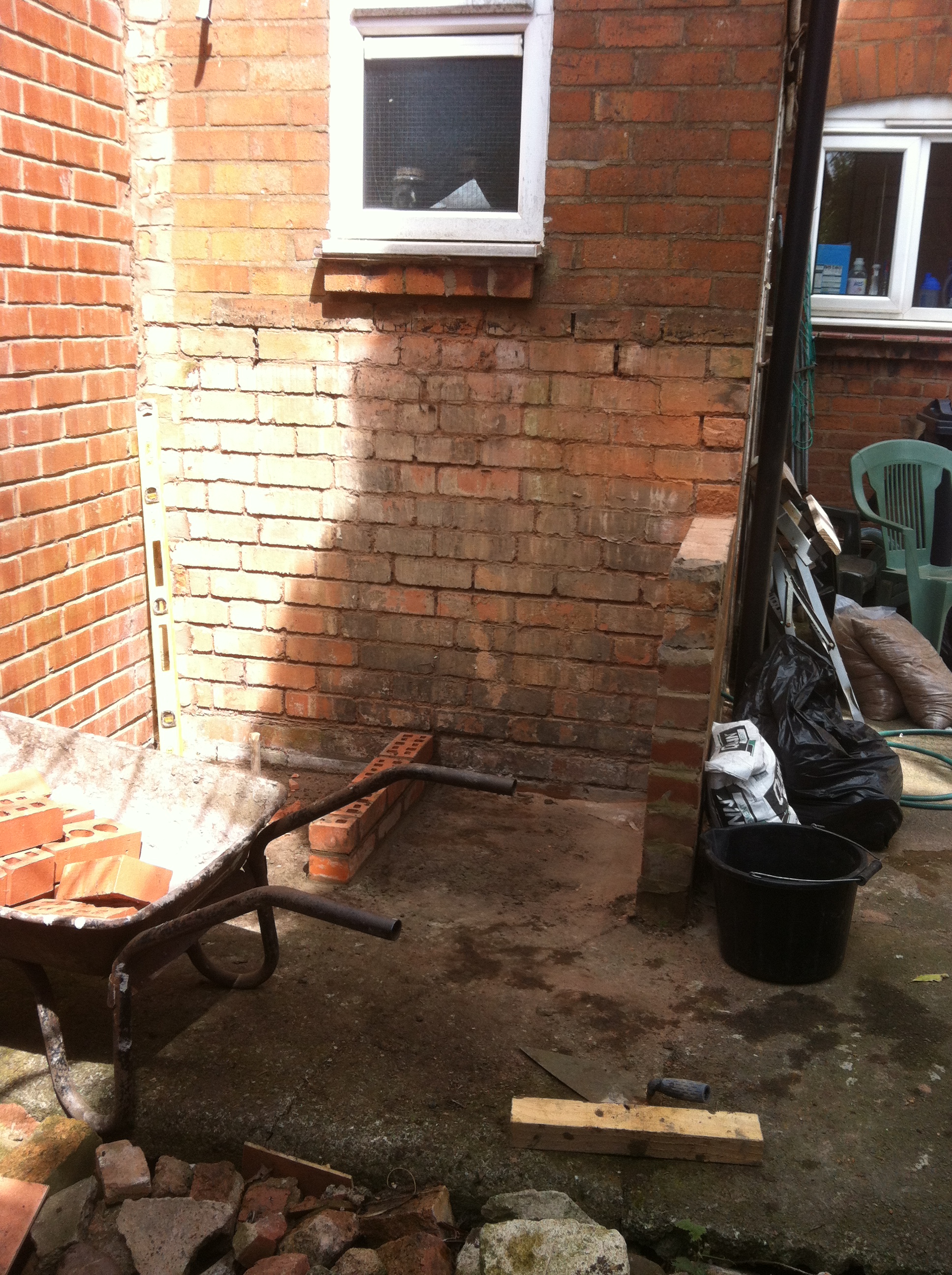 Before picture of where Bbq is