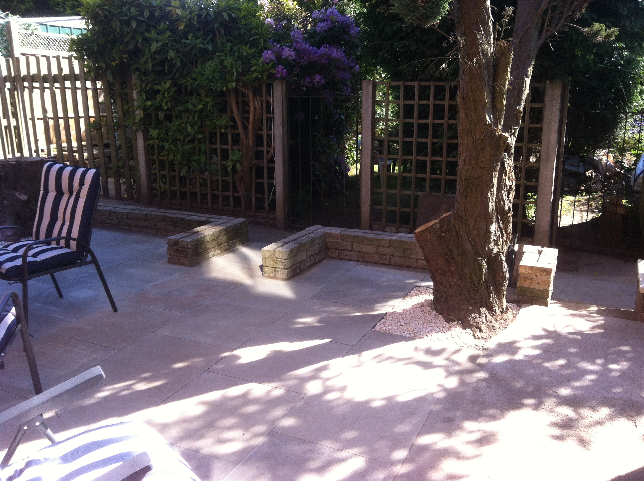 Patio complete after picture