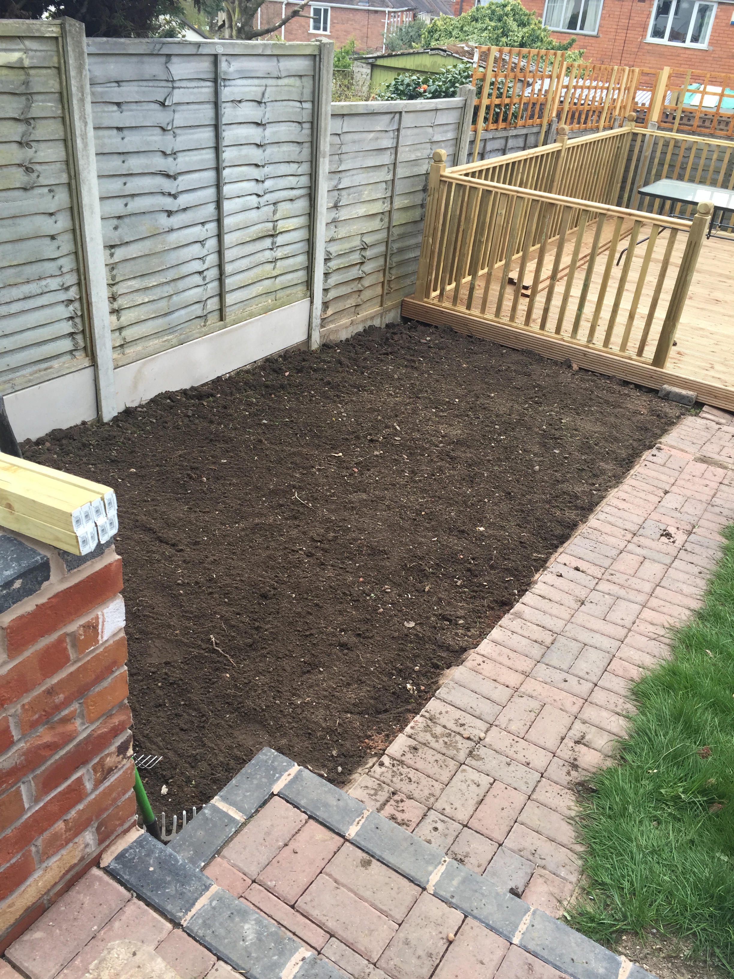 Uneven lawn removed in harborne