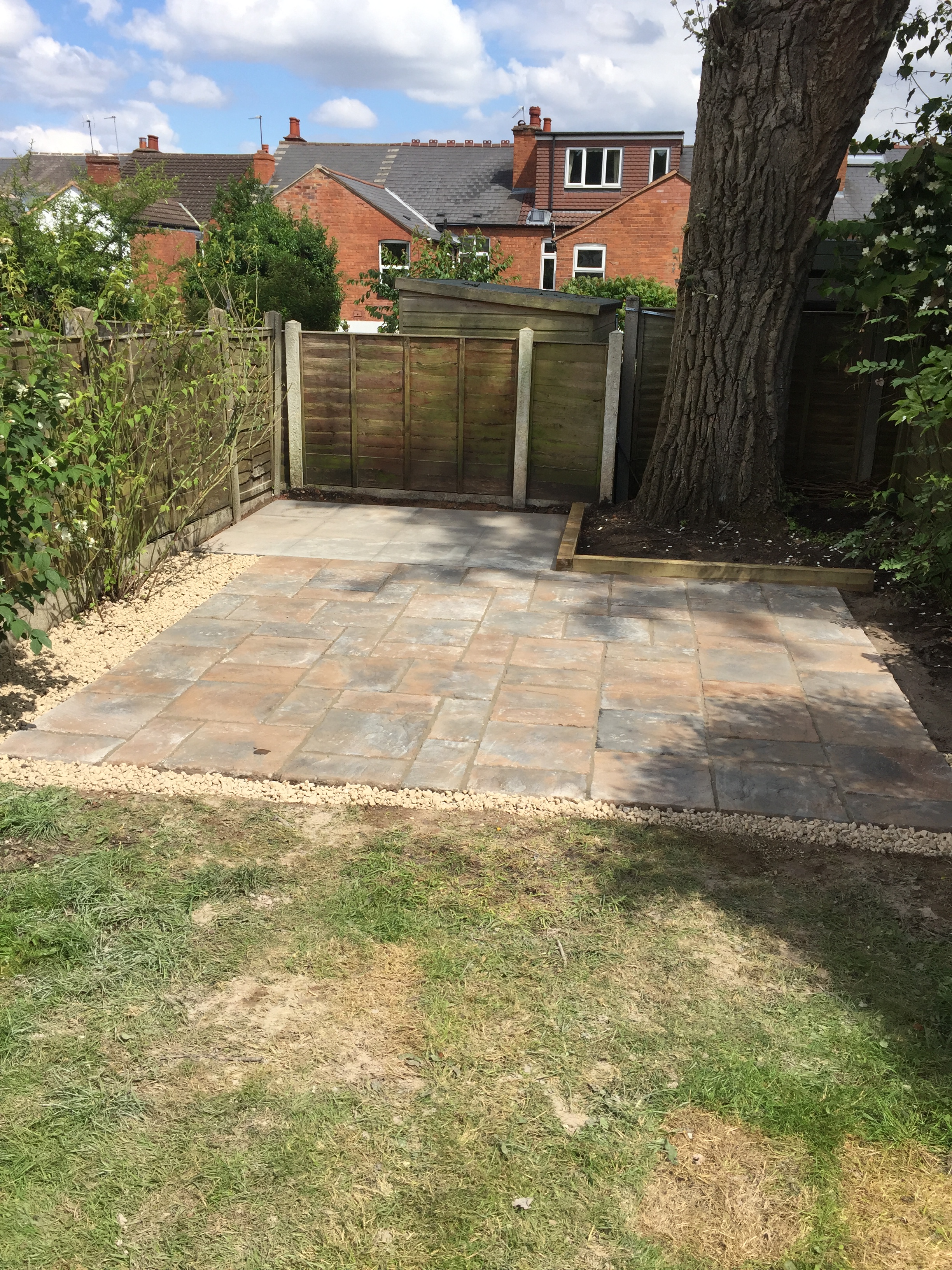 Patio, shed base and garden sleepers