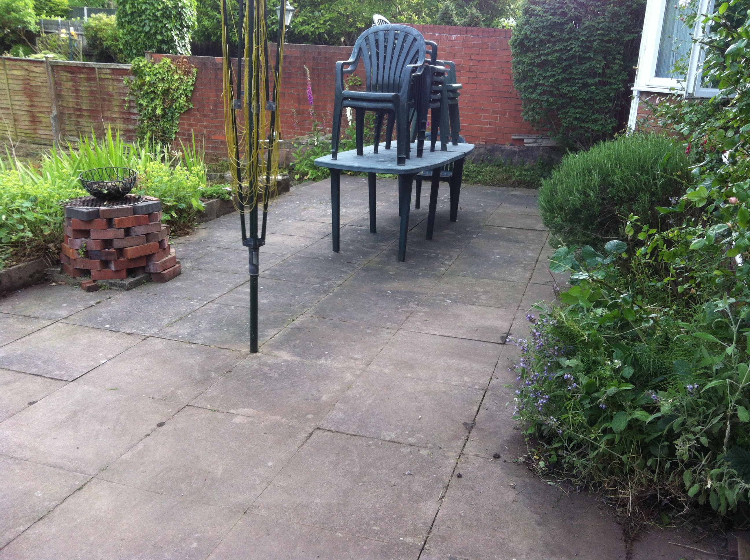 Garden now free of weeds etc