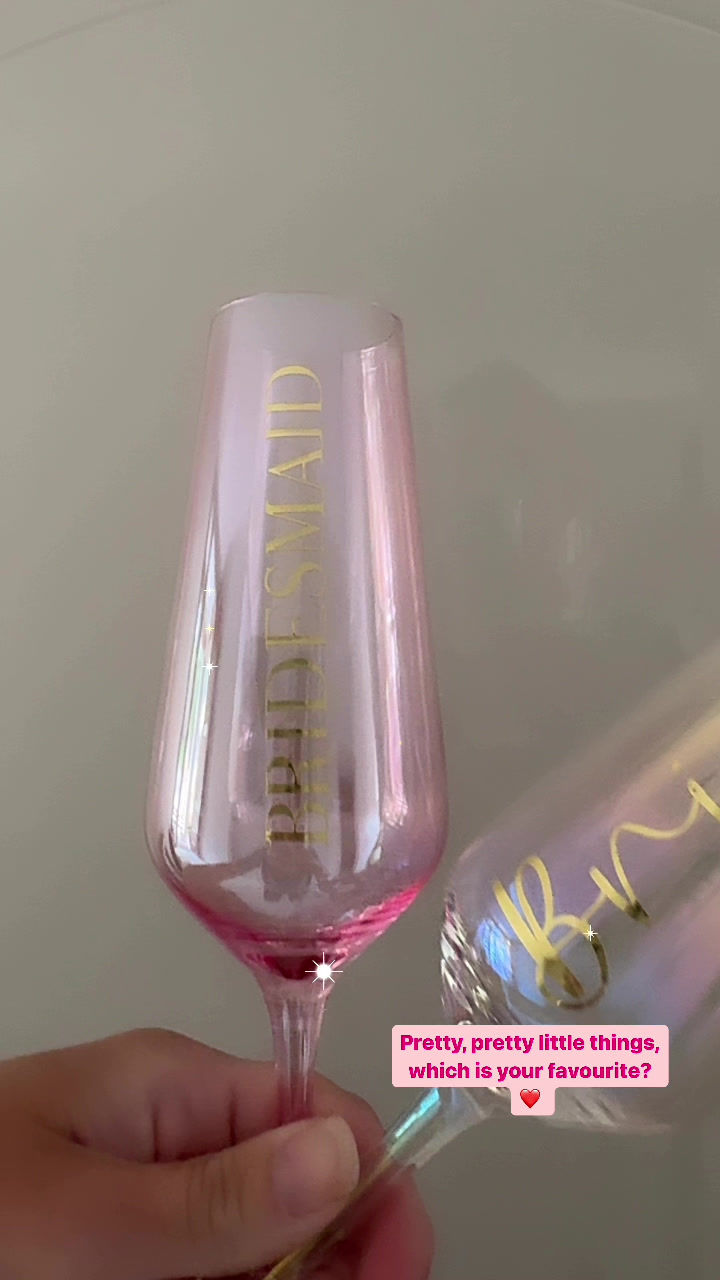 Thumbnail: Personalised Champagne Flute | Bridesmaid & Bridal Party Gift Australia
