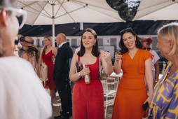 Spaß bei den Gratulationen