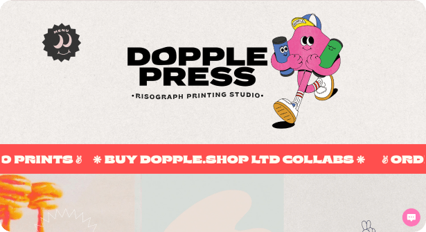 Dopple Press, criado com o criador de sites Wix