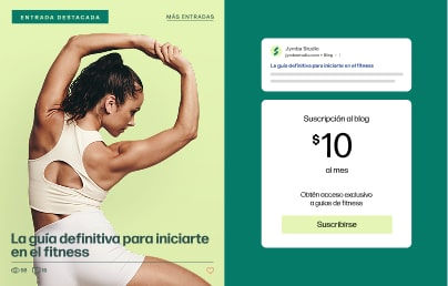 Funcionalidades de sitio web para blogs.