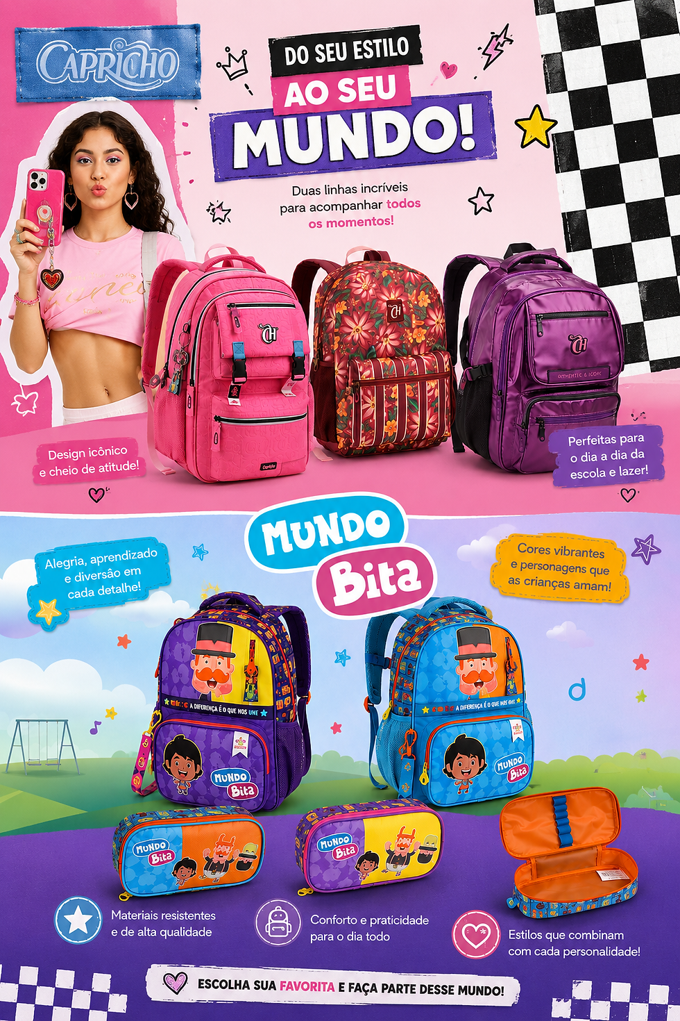 Mochilas escolares Seanite.