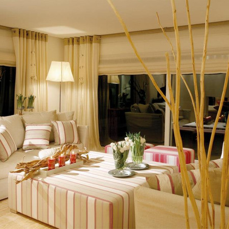 Lounge photo at night in Spaces in Villa Marina in ELOUNDA CRETE