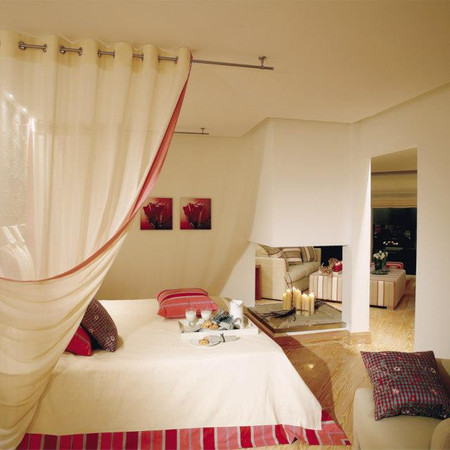 Bedroom decoration in Spaces in Villa Marina in ELOUNDA CRETE
