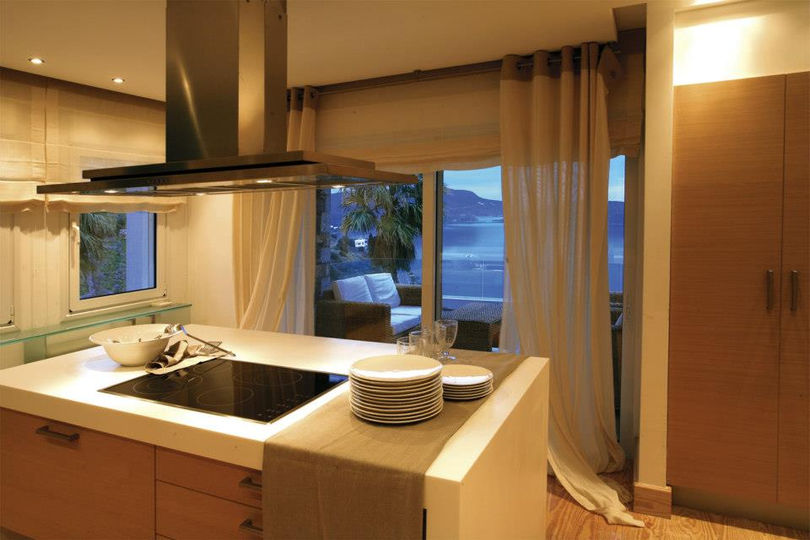 Kitchen space in Villa Marina in ELOUNDA CRETE