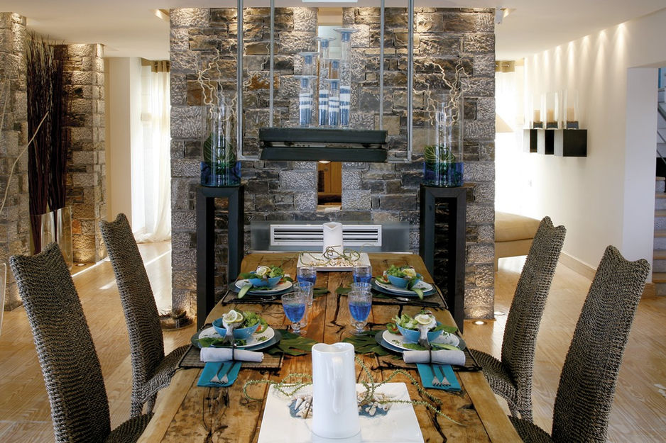 Dining room in Villa Marina in ELOUNDA CRETE