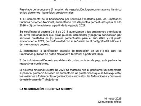 Se lograron avances significativos en materia de beneficios prestacionales