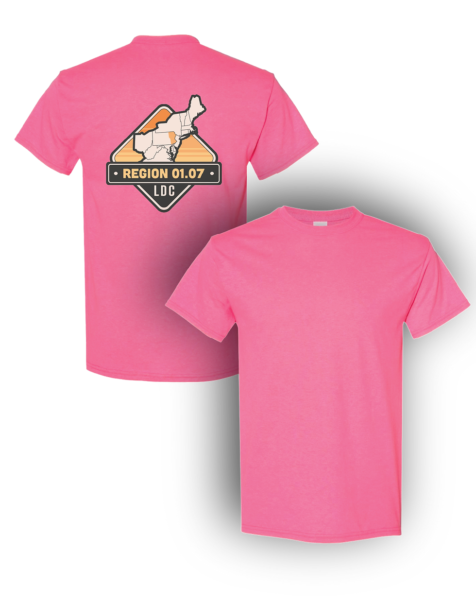 Thumbnail: Back Print Only Region 01.07 Hi-Viz T-Shirt