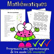 Révision - Mathématiques, Progression des élèves (1re)