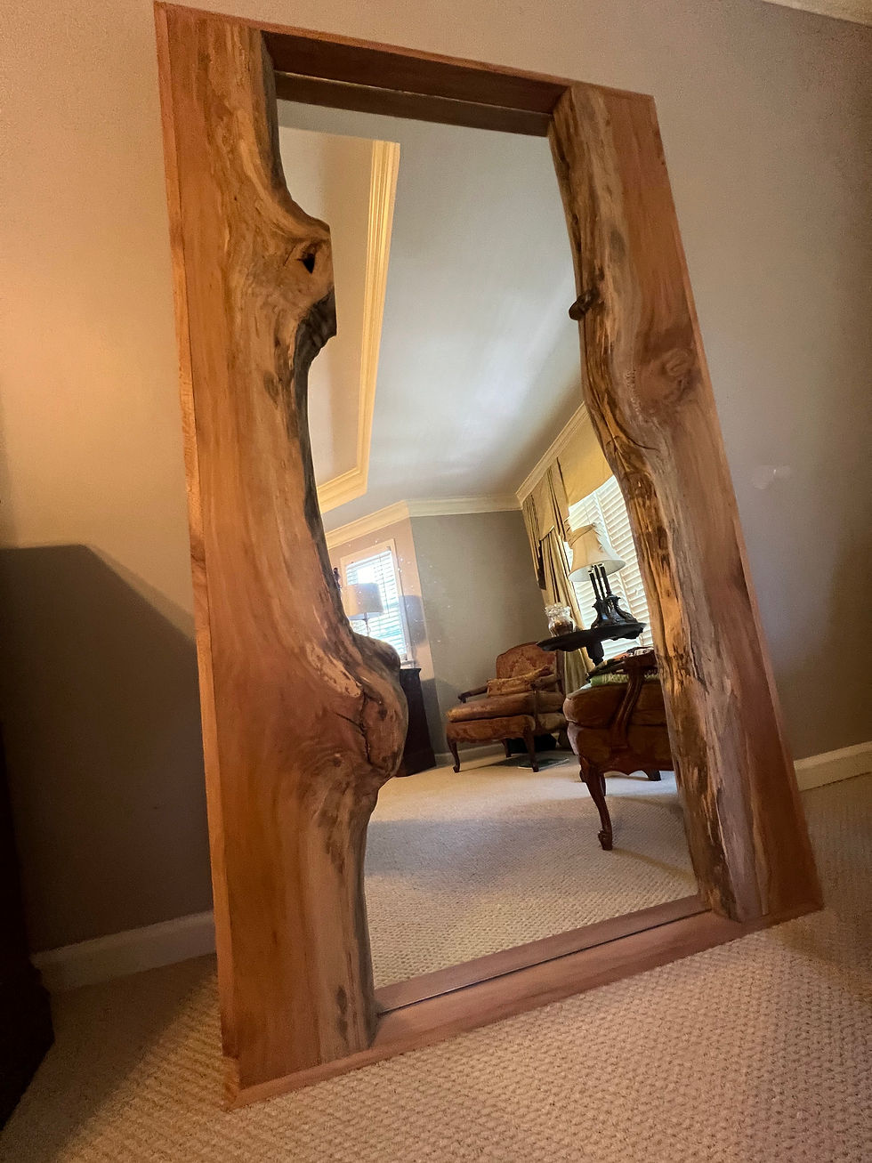 Live edge mirror 11