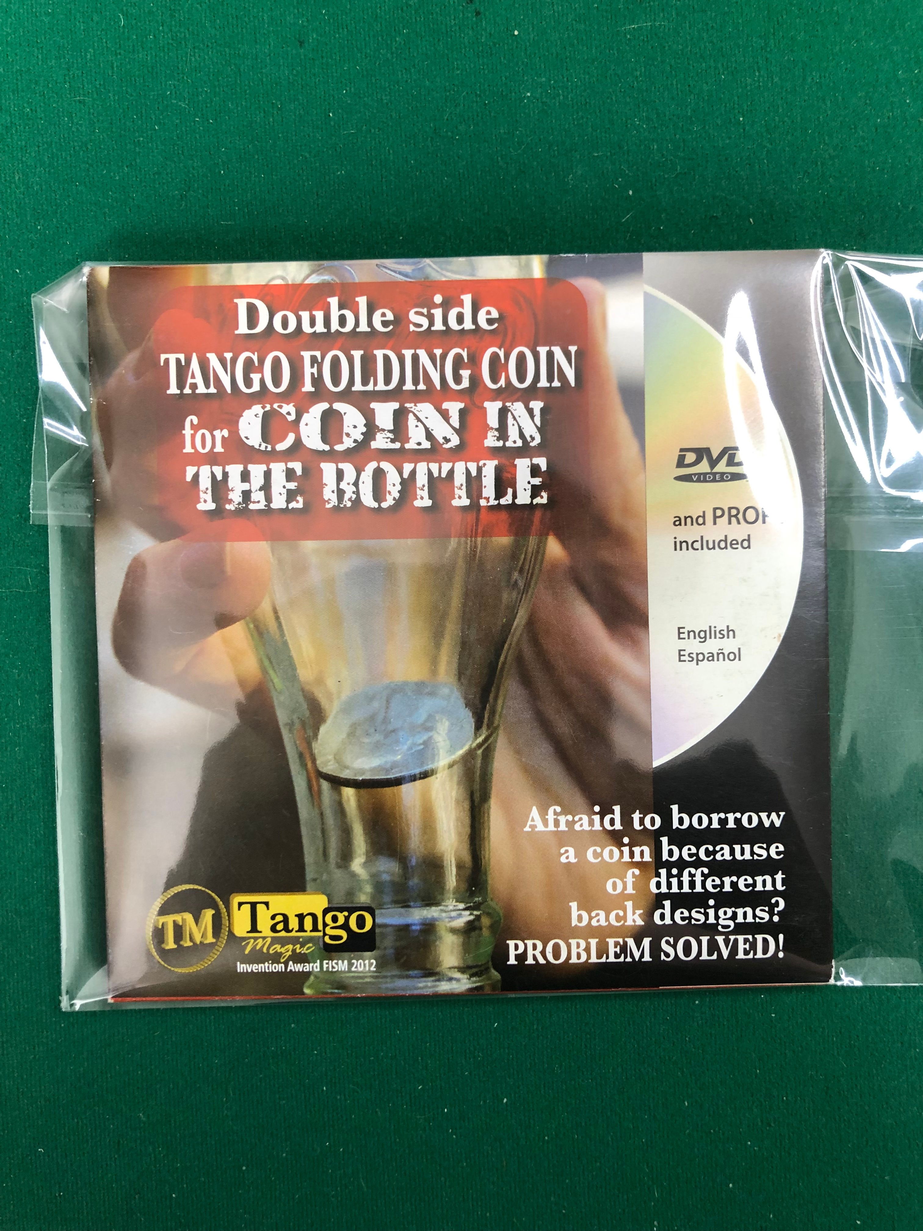 Tango Folding Coin for Coin in Bottle by Tango Magic