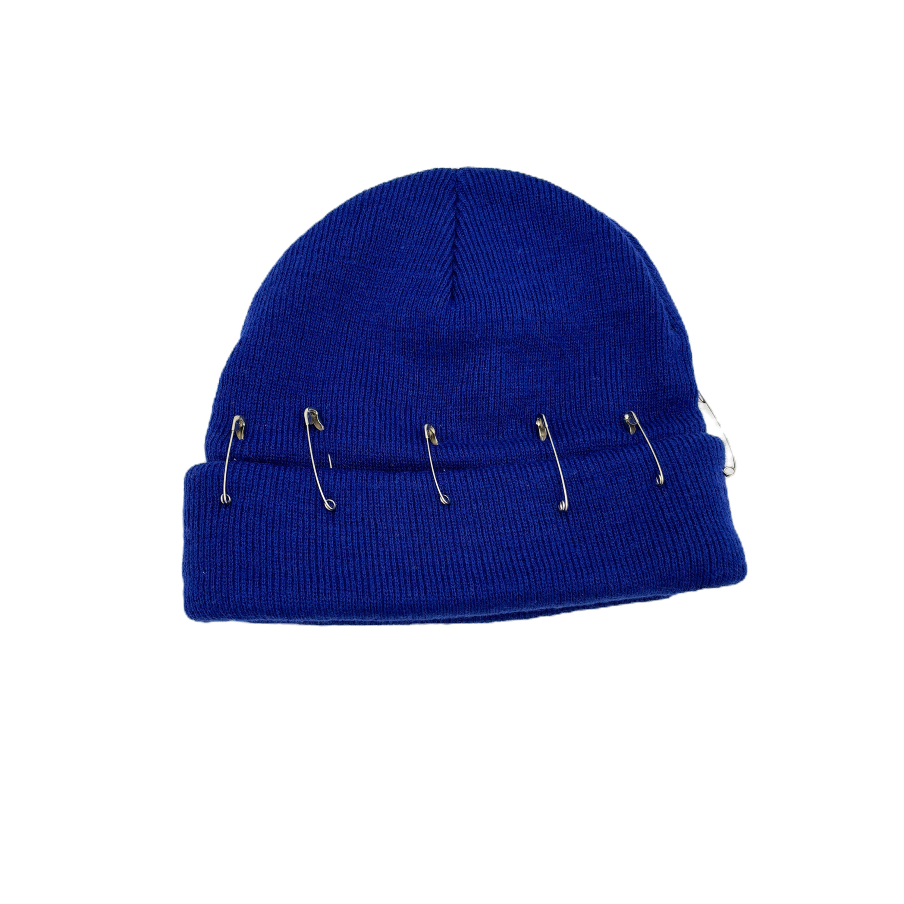"Is For Now" Safety Pin Cuffed Beanie