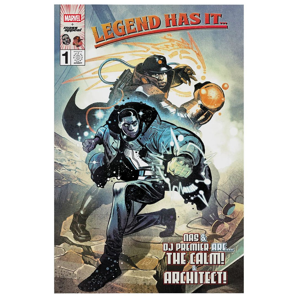 Mass Appeal x Marvel "Legend Has It..." Nas and DJ Premier Variant Issue #1 Comic Book