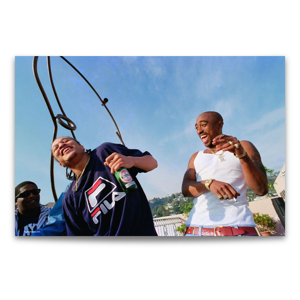 Tupac Shakur and Yaki Kadafi Art Print by Chi Modu