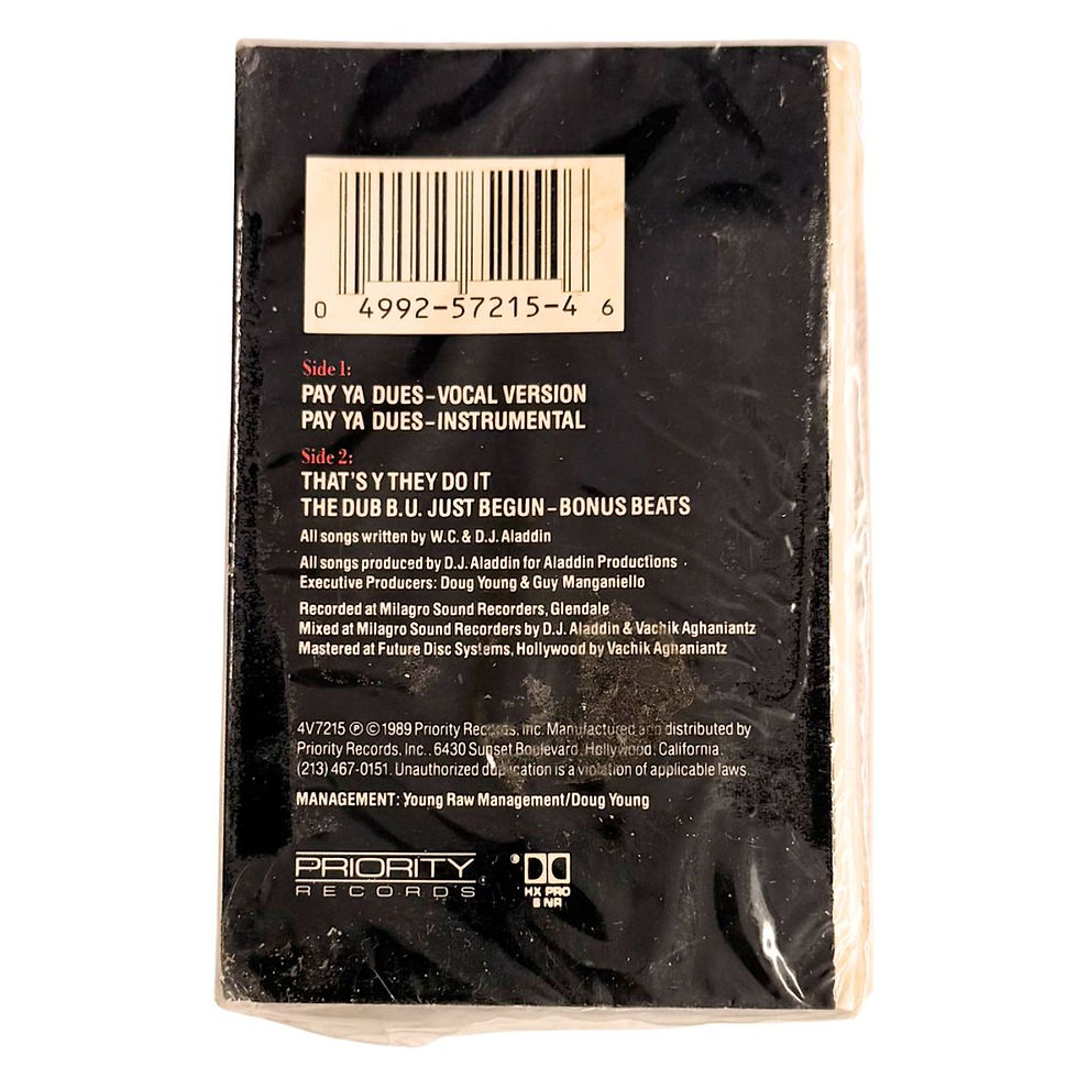 Low Profile "Pay Ya Dues" Cassette
