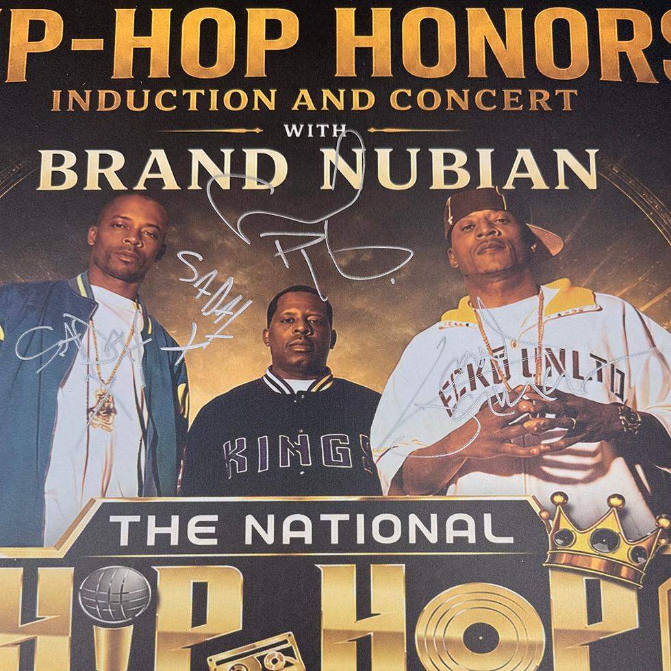 थंबनेल: Brand Nubian Signed NHHM Grand Induction Ceremony 2026 PVC Poster