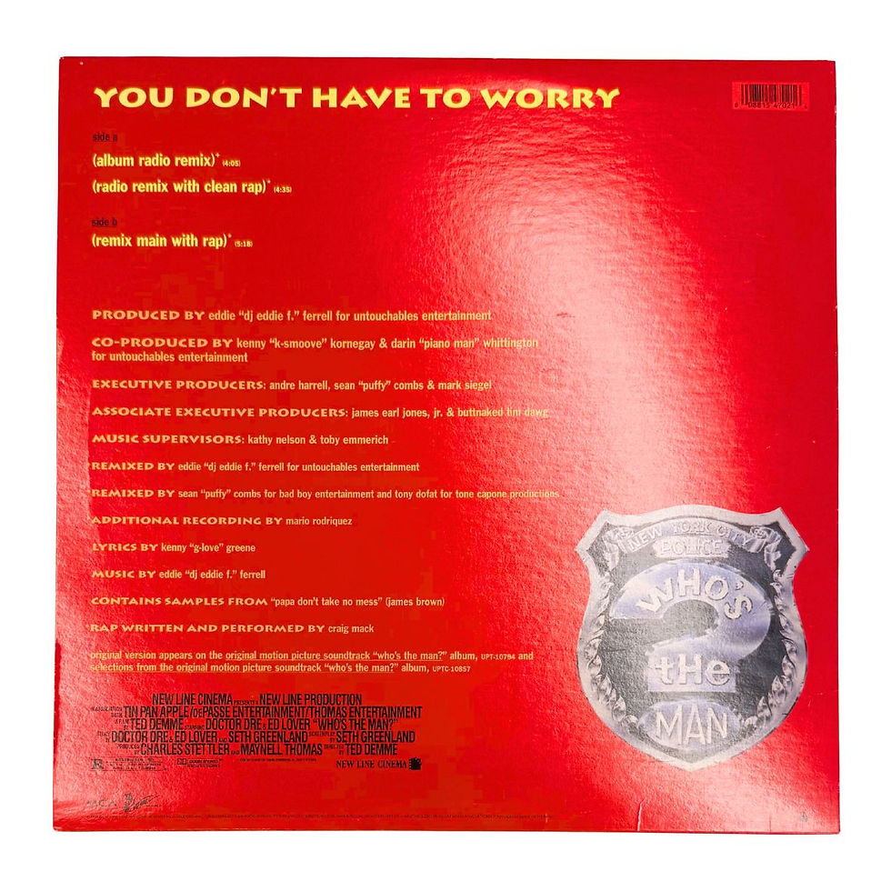 थंबनेल: Mary J. Blige "You Don't Have To Worry" Single 12" Vinyl