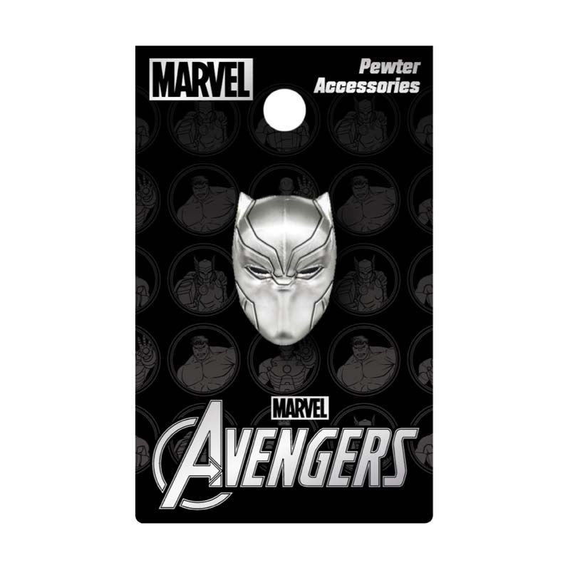 Black Panther Mask Pewter Pin