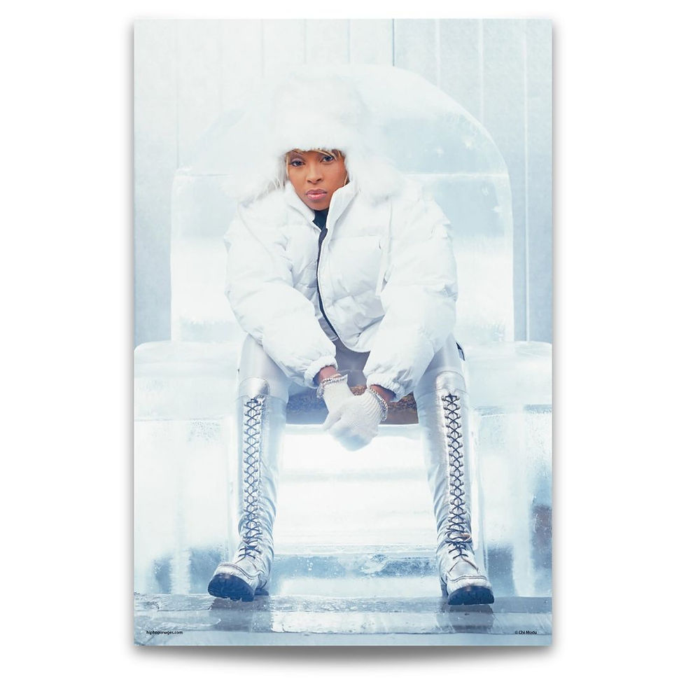 Mary J Blige Ice Throne Art Print by Chi Modu
