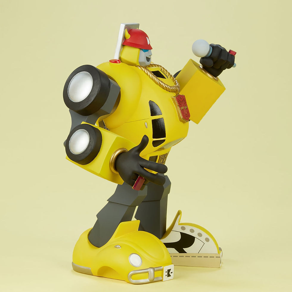 Thumbnail: Emcee Bumblebee Vinyl Art Figure by kaNO x Unruly Industries