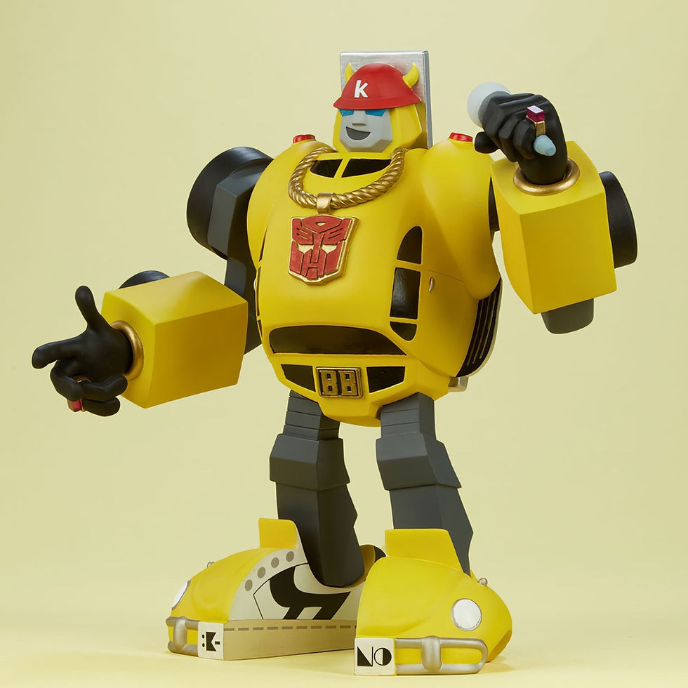 Emcee Bumblebee Vinyl Art Figure by kaNO x Unruly Industries