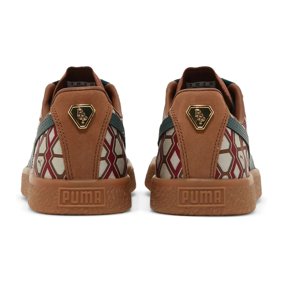 الصورة المصغرة: Dapper Dan Puma Clyde Vintage 'Pre-Game Runway Brown' Sneakers