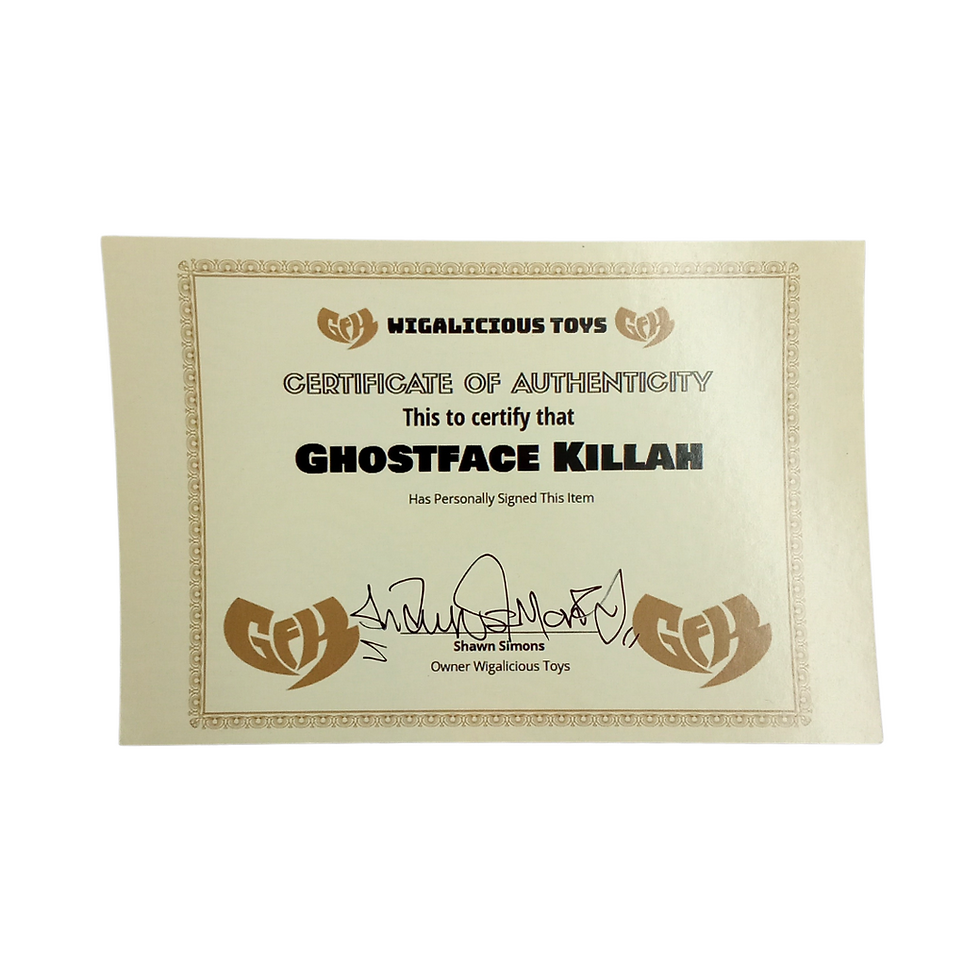 サムネイル： Ghostface Killah Signed Limited Edition "Cherchez La Ghost" Action Figure